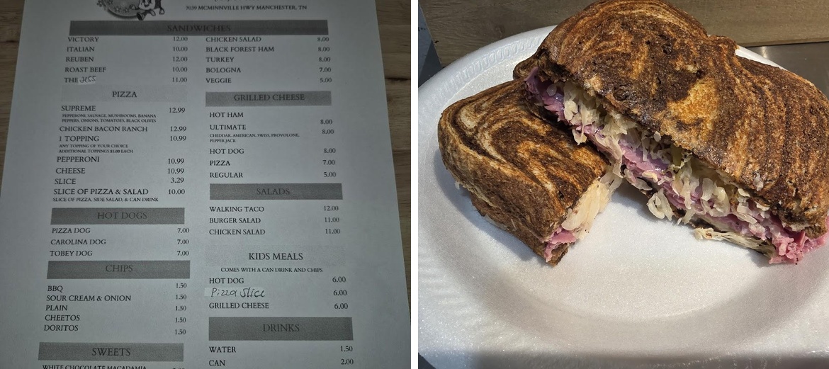 Tobey's Sandwich Shack Menu